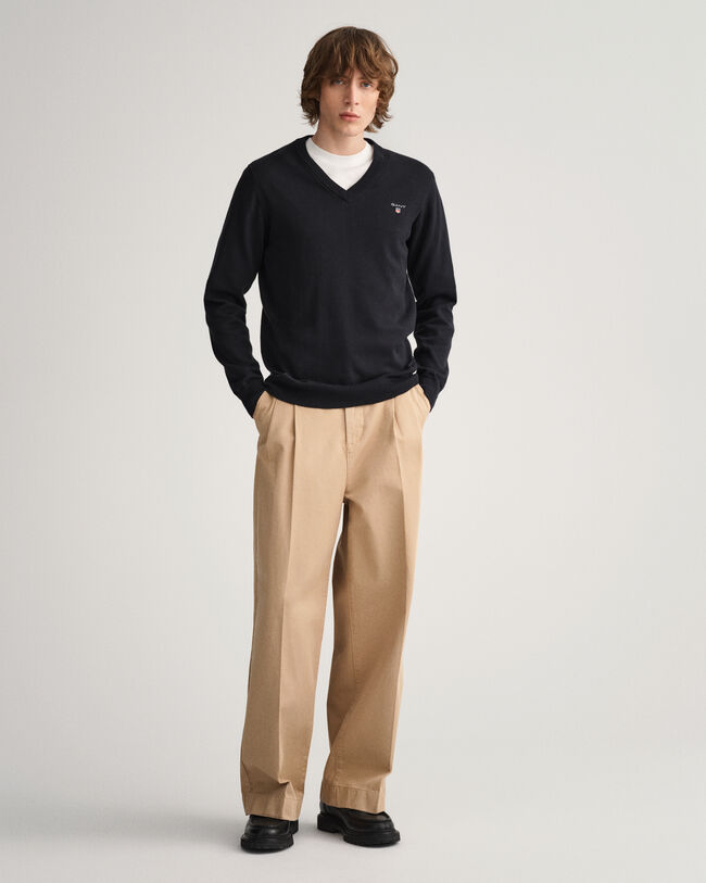 Pull col V en coton Classic