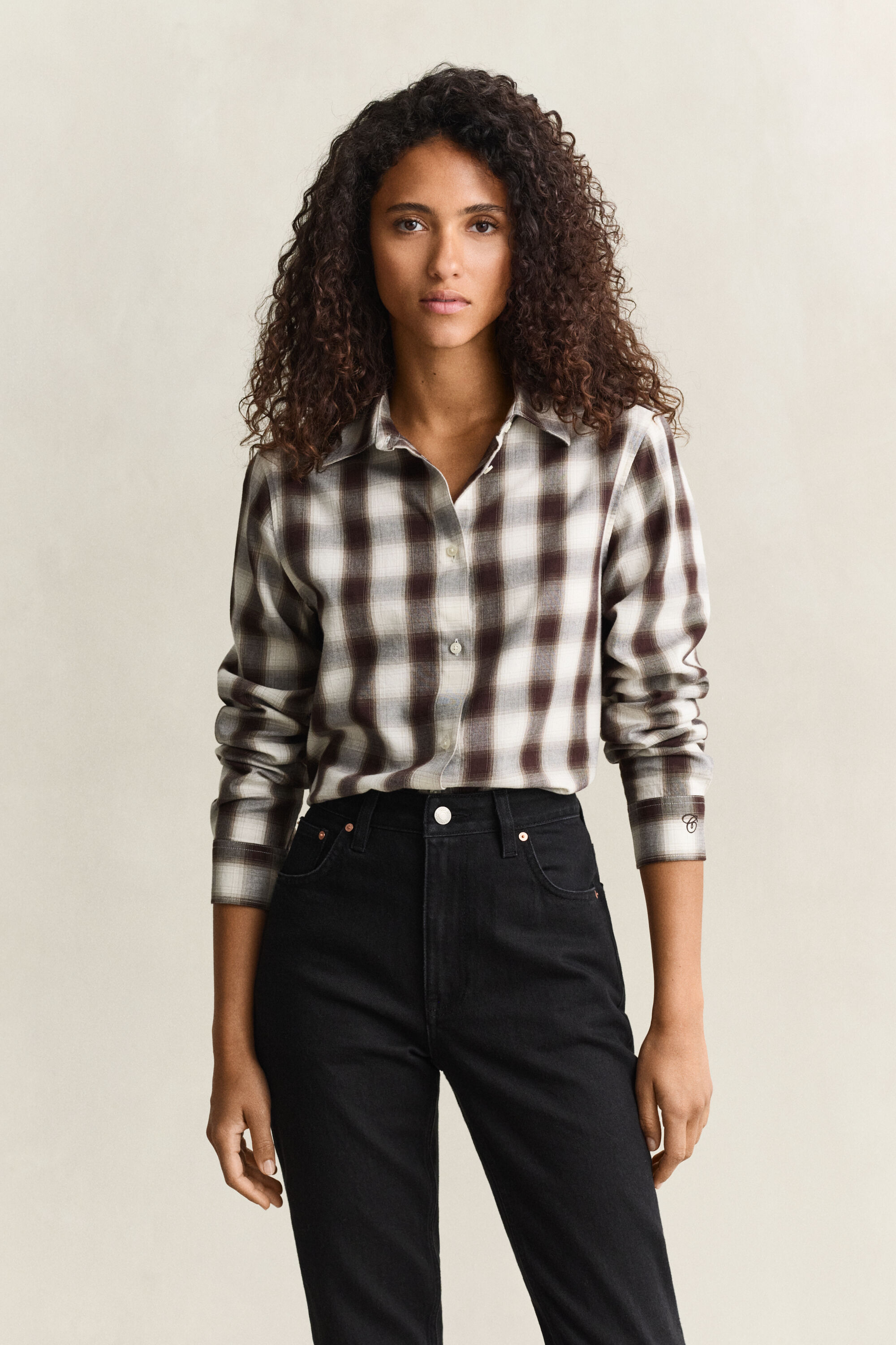 Chemise regular en flanelle