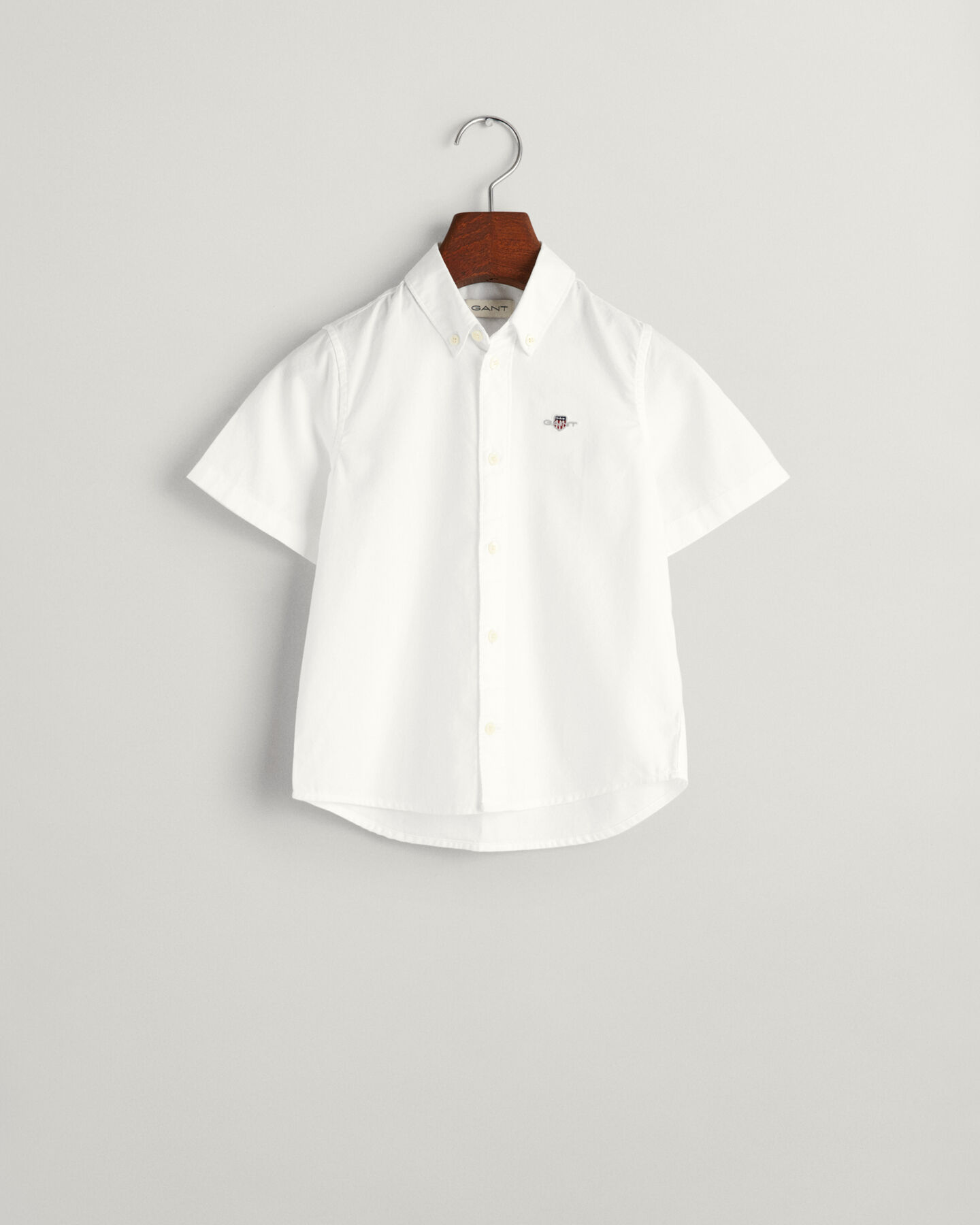 Chemise en coton Oxford &agrave; manches courtes Kids