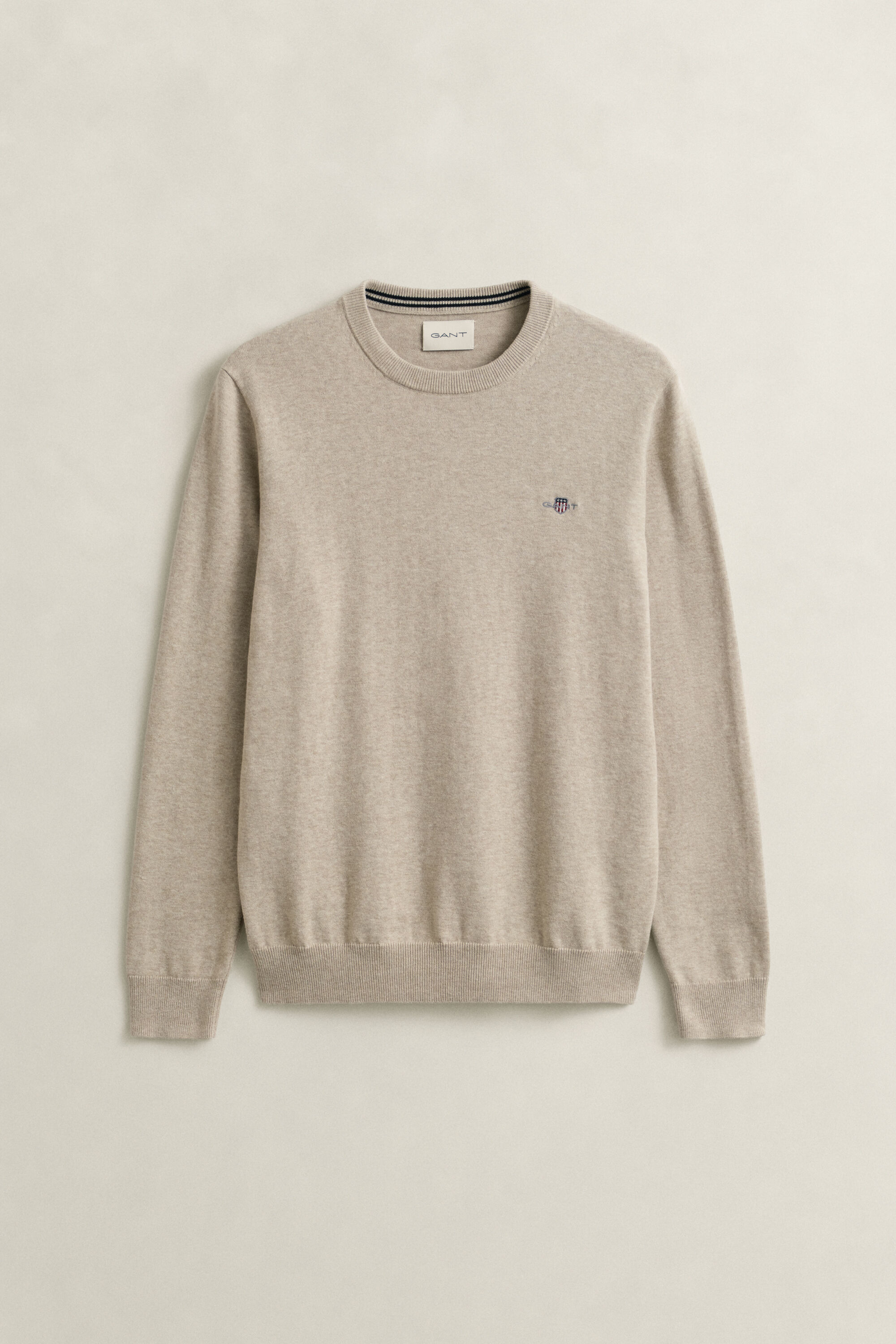 Pull col rond en coton