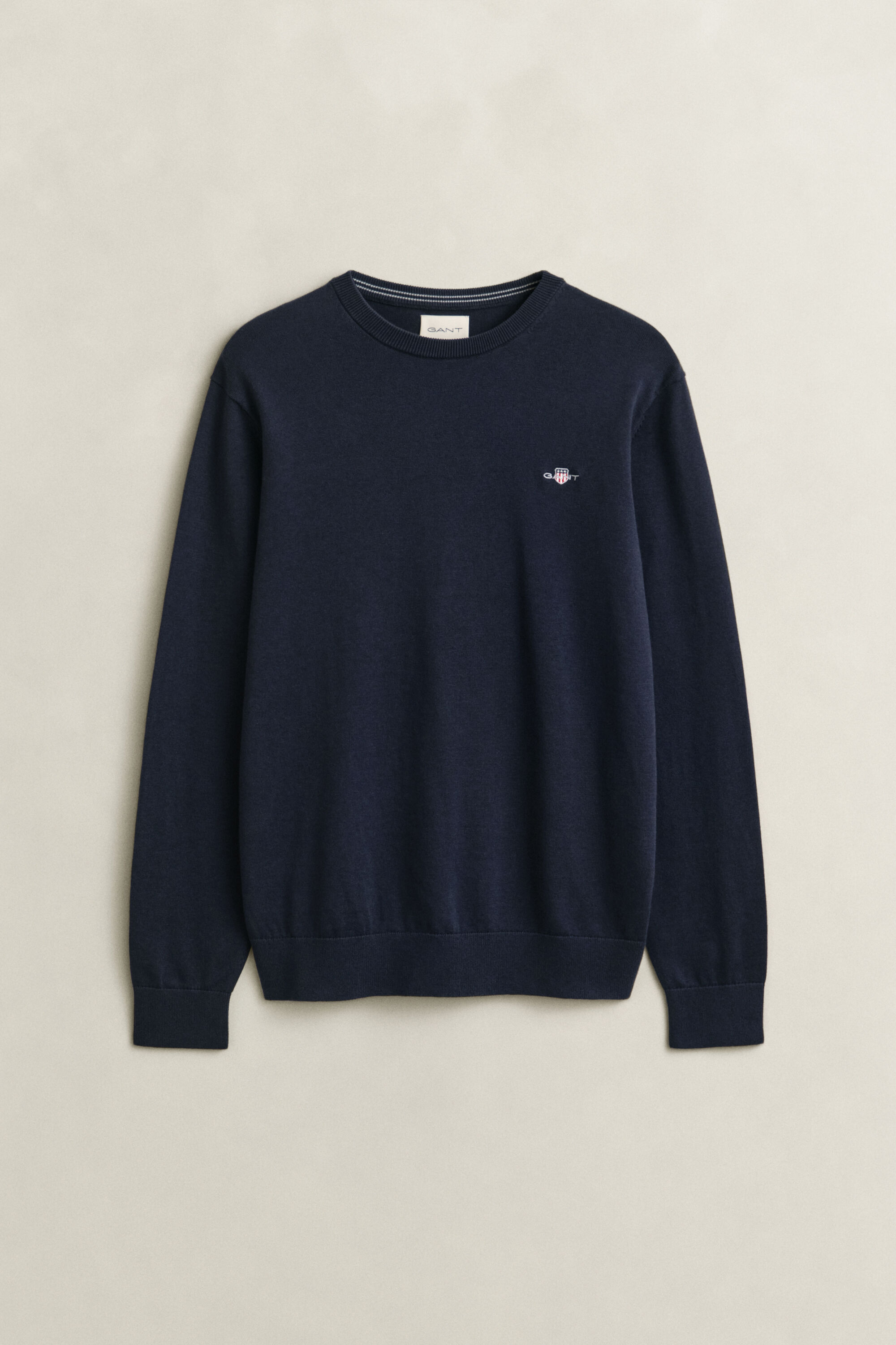 Pull col rond en coton