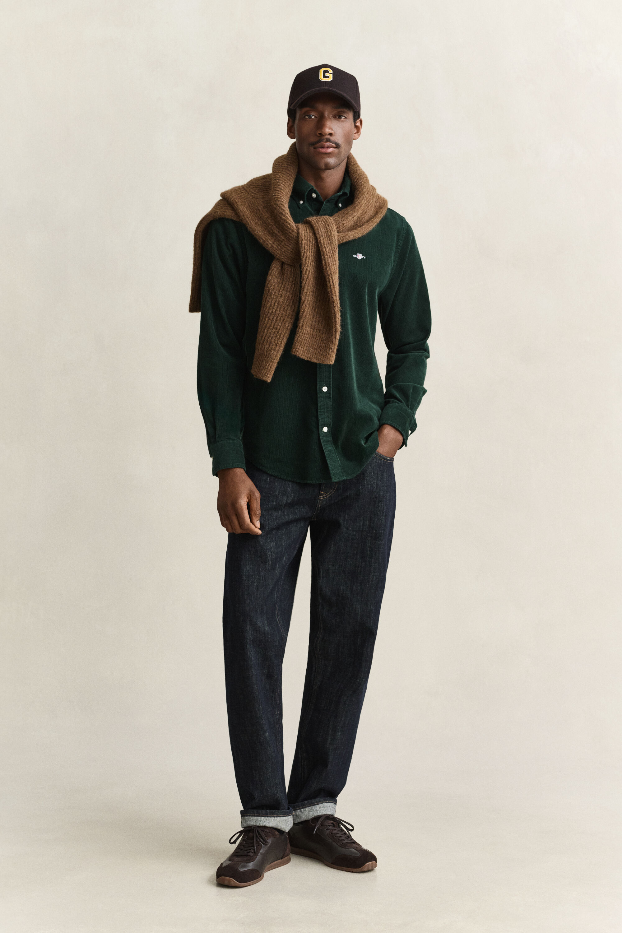 Chemise en velours côtelé