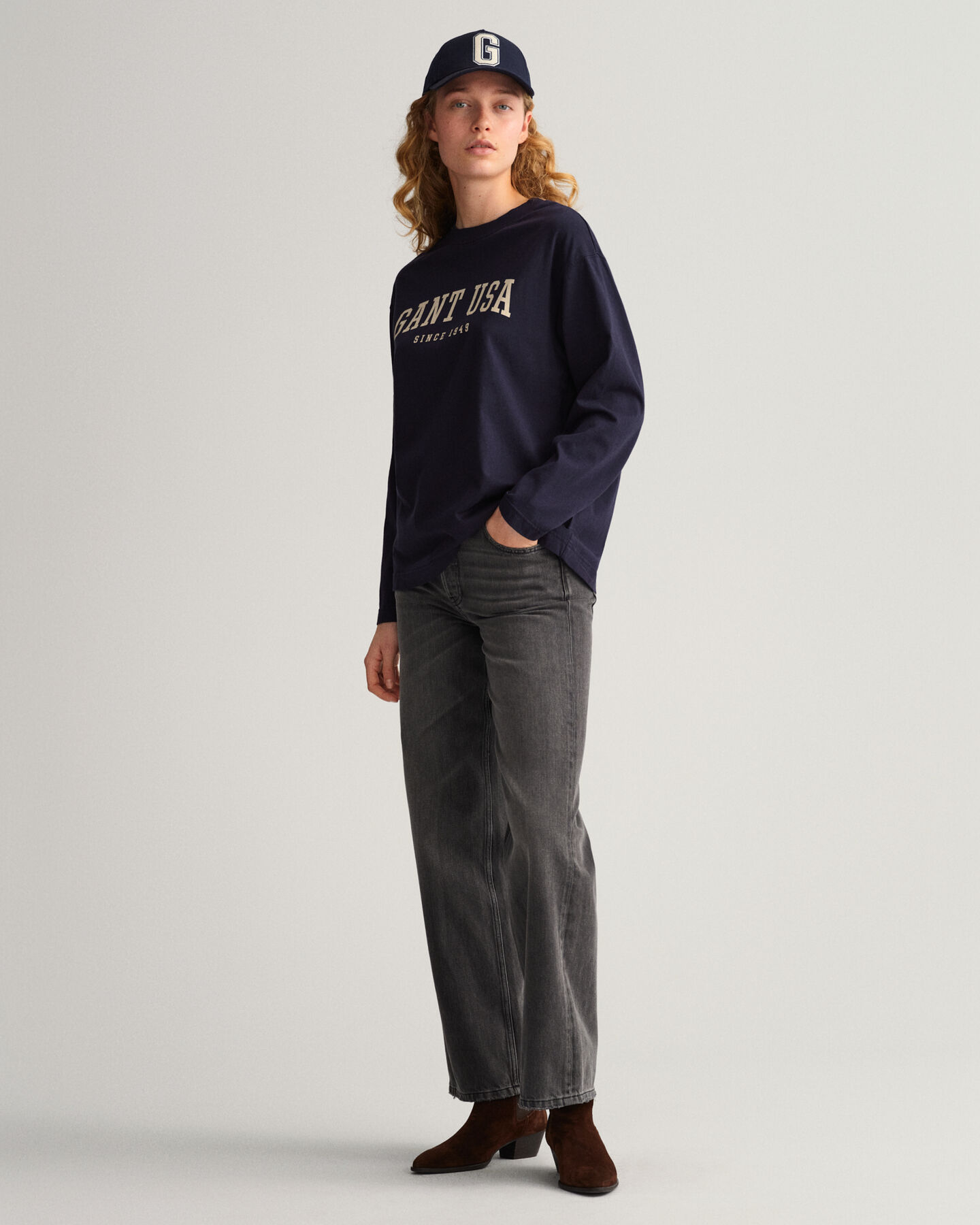 T-shirt &agrave; manches longues USA Graphic