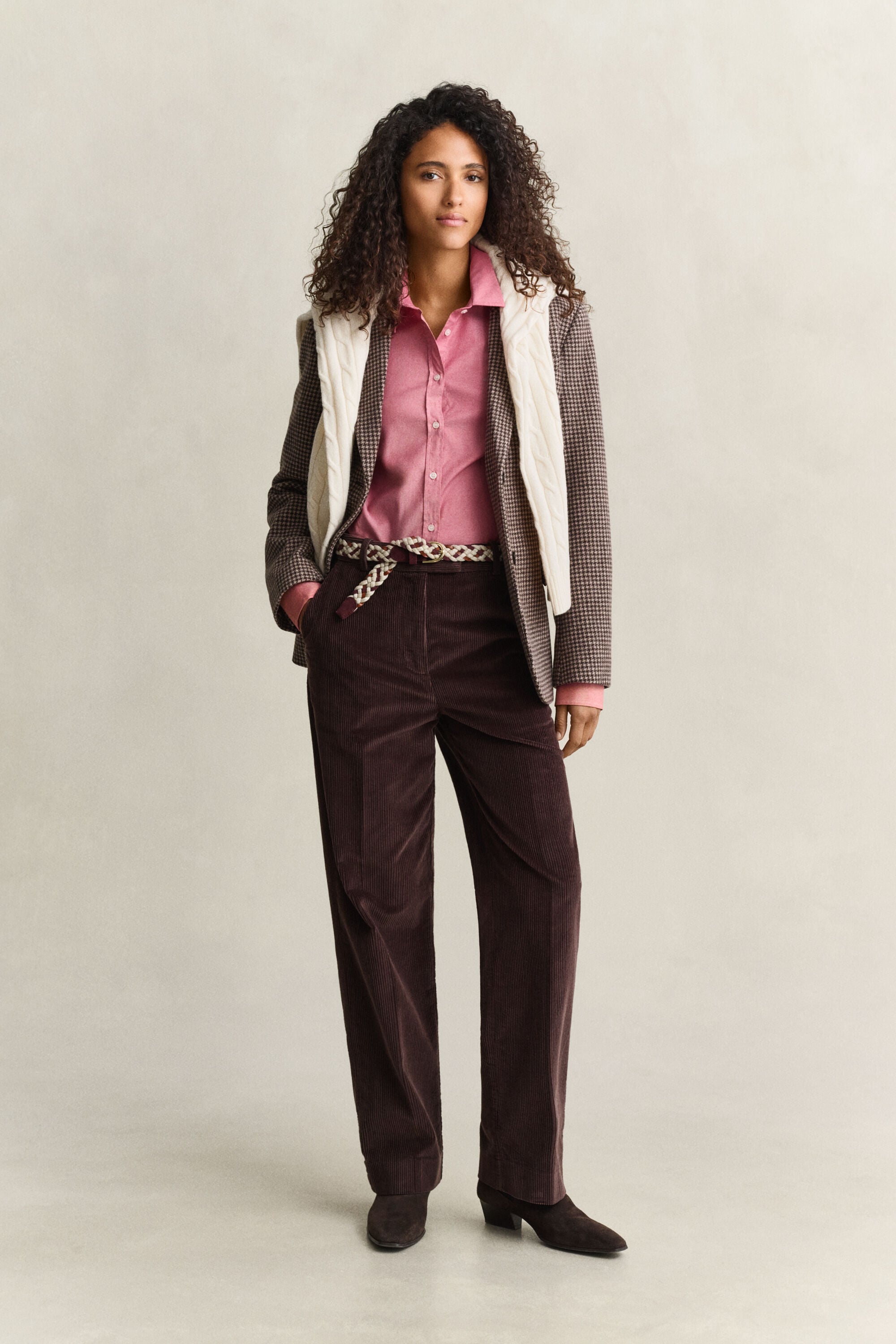 Chemise slim en coton Oxford classique extensible