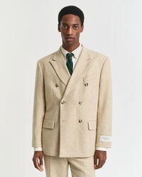 Veste de costume coupe décontractée à chevrons effet moucheté