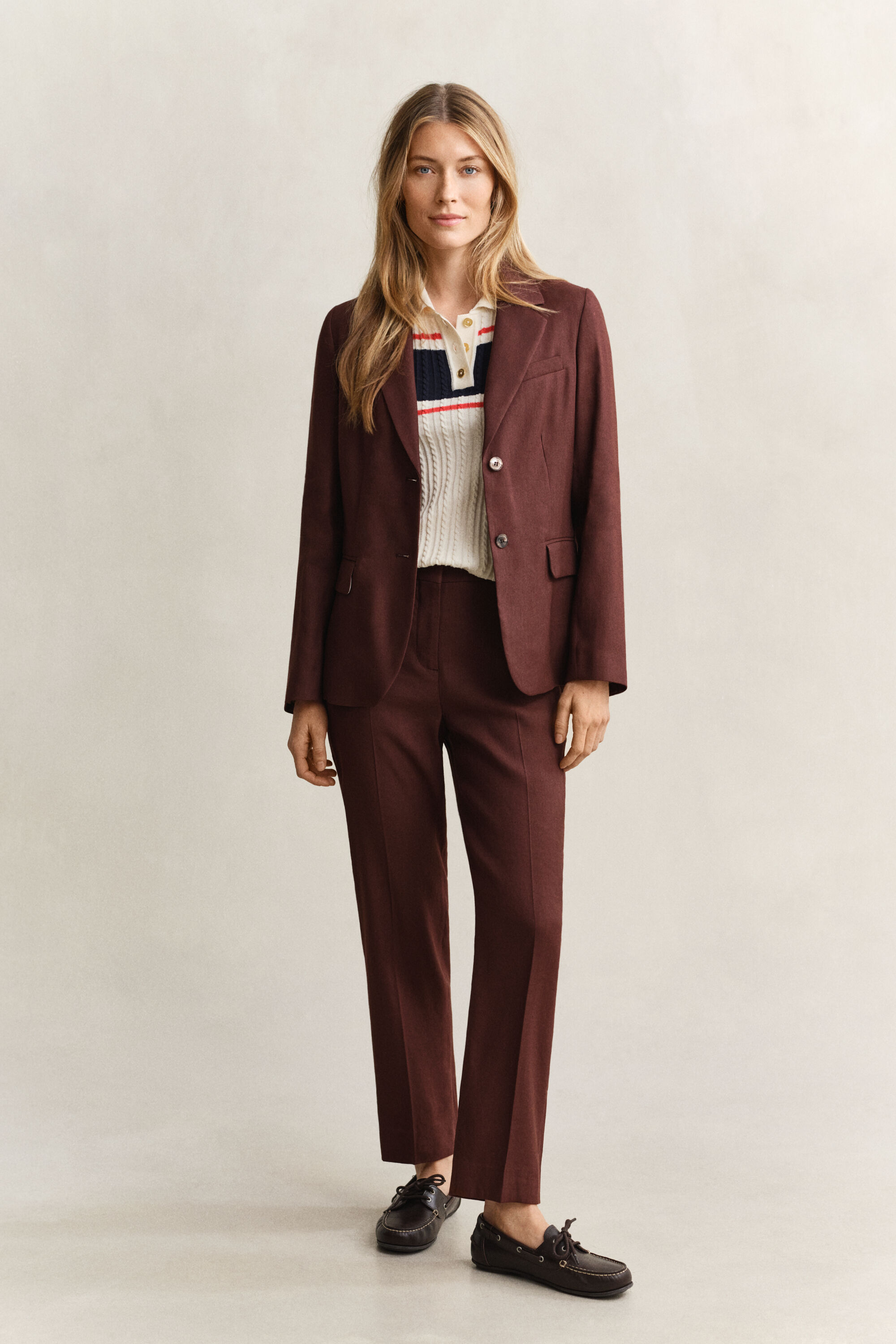 Veste blazer en lin stretch