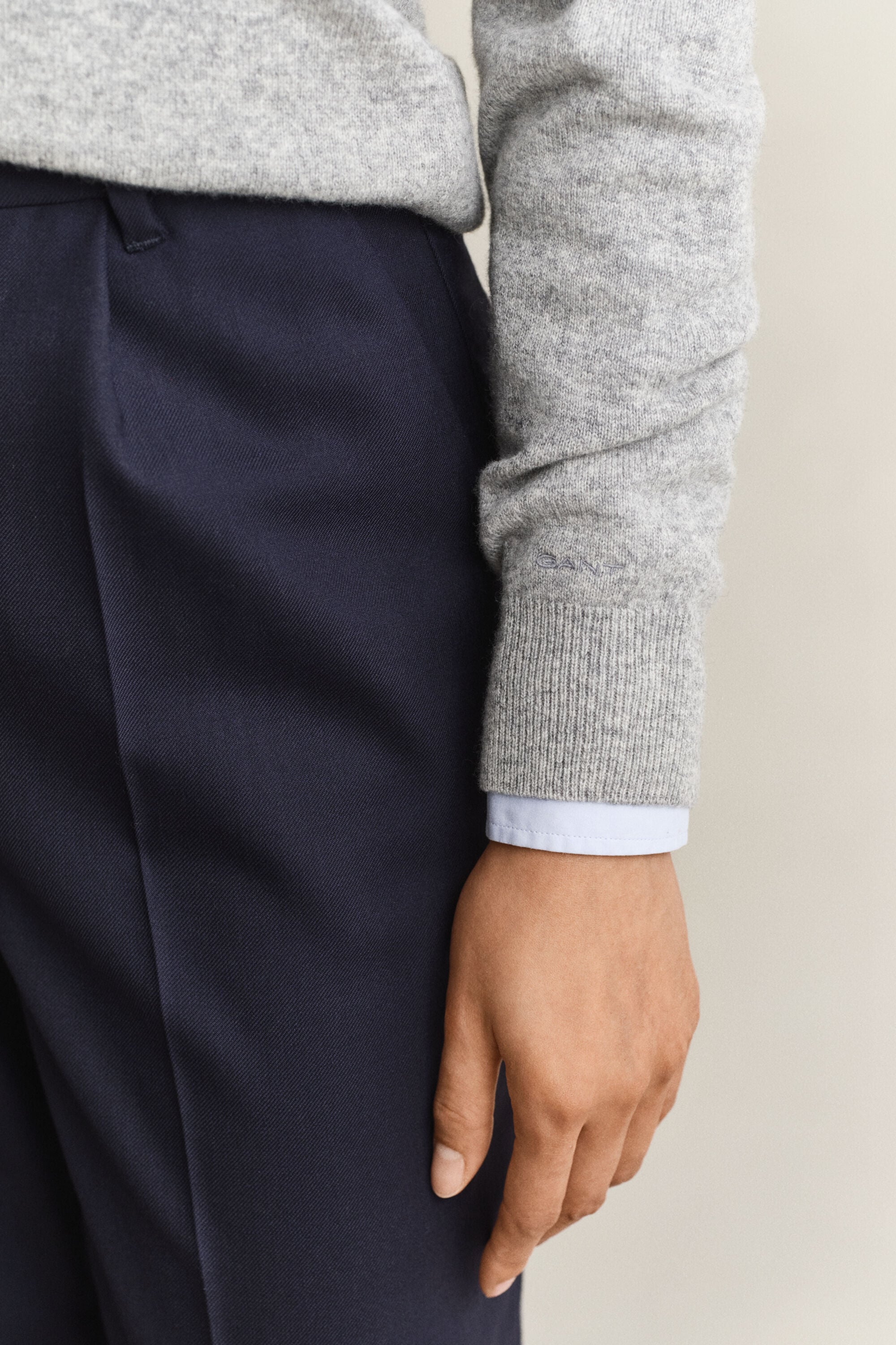 Pull rugger en laine d’agneau