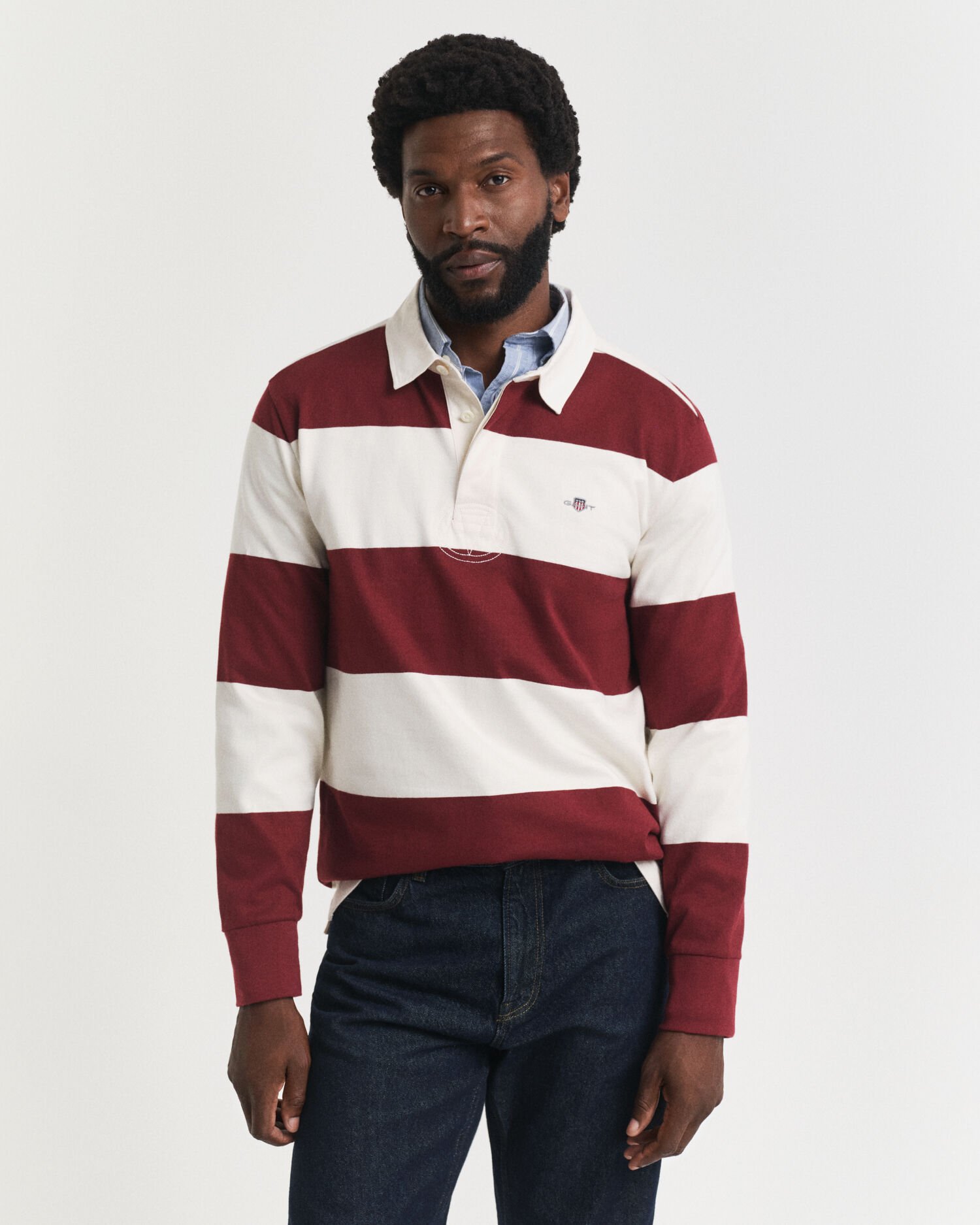 Heavy Rugger à rayures en colour-block