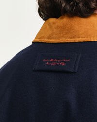 Veste en daim mélangé Varsity Jacket