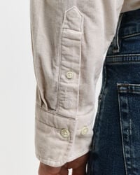 Chemise relaxed fit en velours côtelé