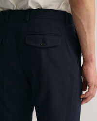 Pantalon slim fit en flanelle