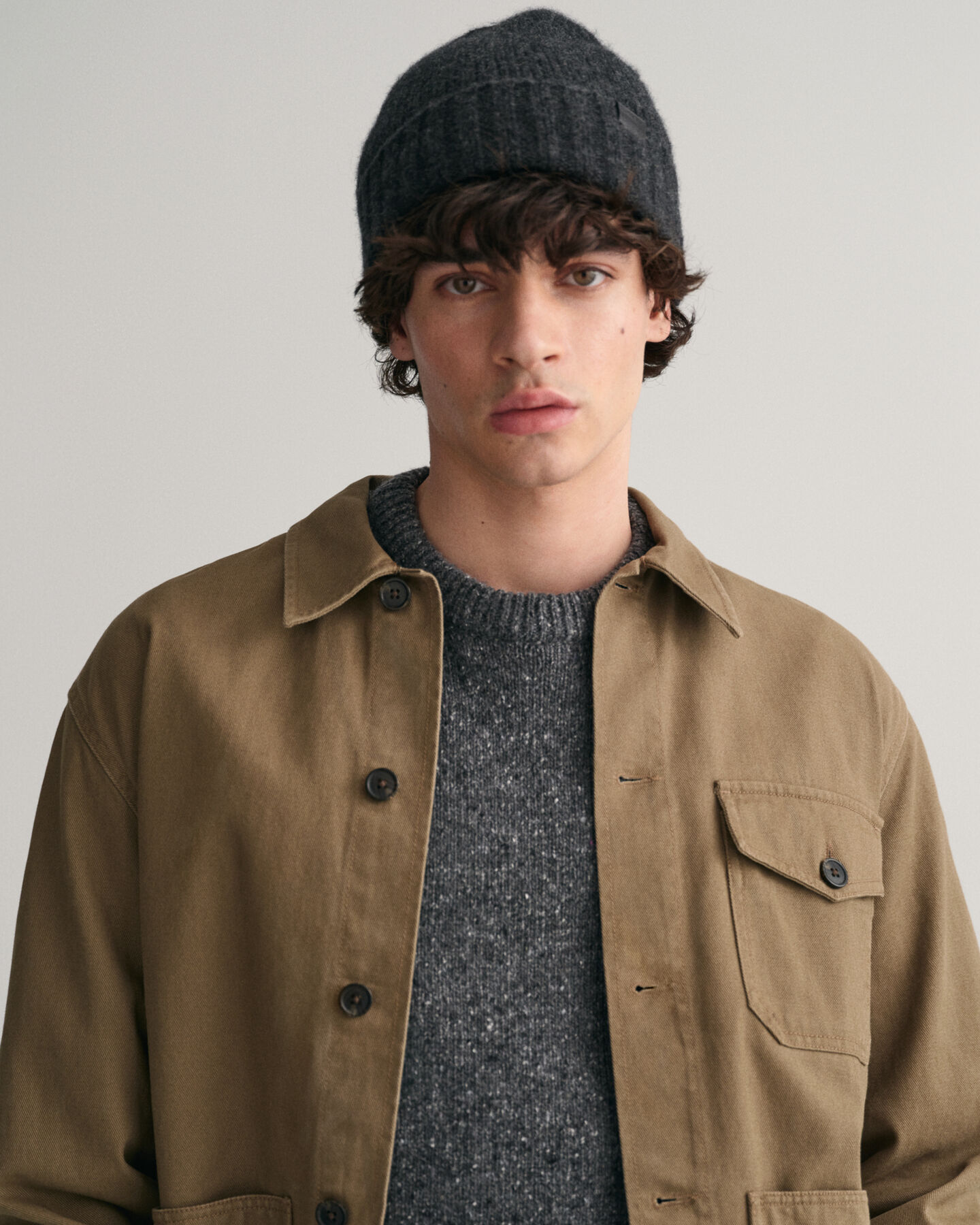 Surchemise en sergé brossé