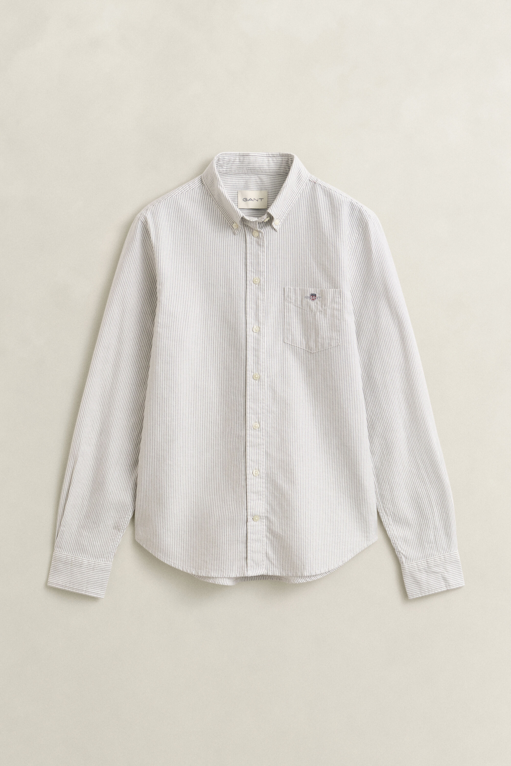 Chemise en coton Oxford classique à rayures