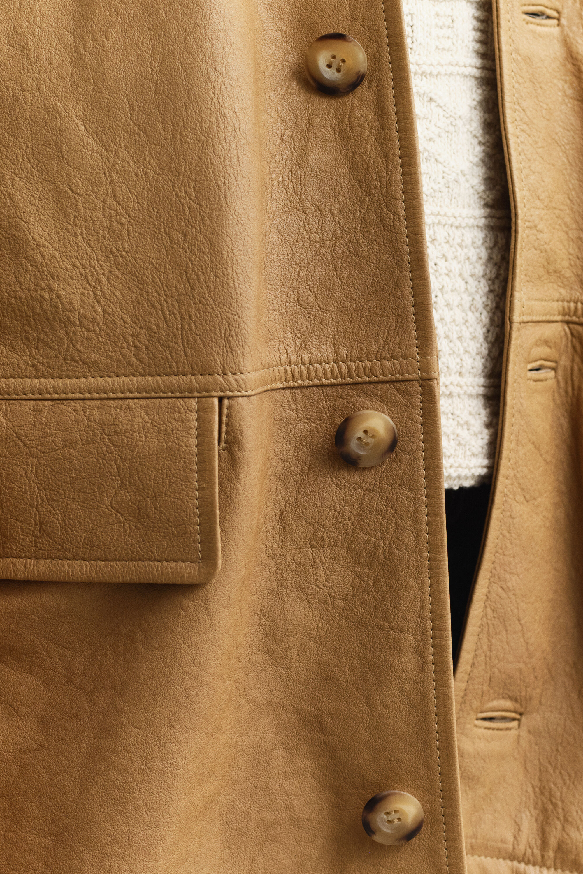 Veste Decker en cuir