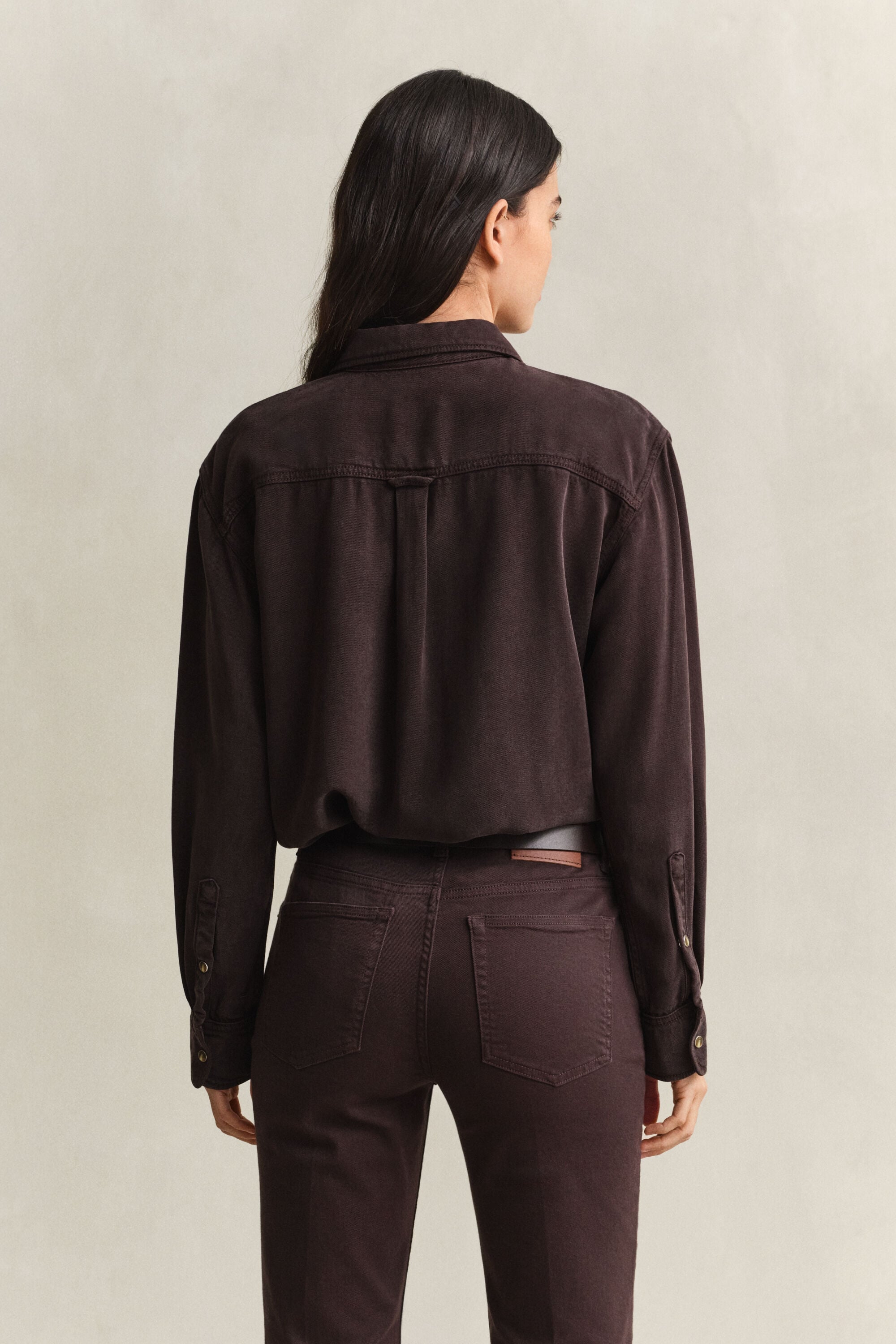 Chemise style ranger en sergé de denim