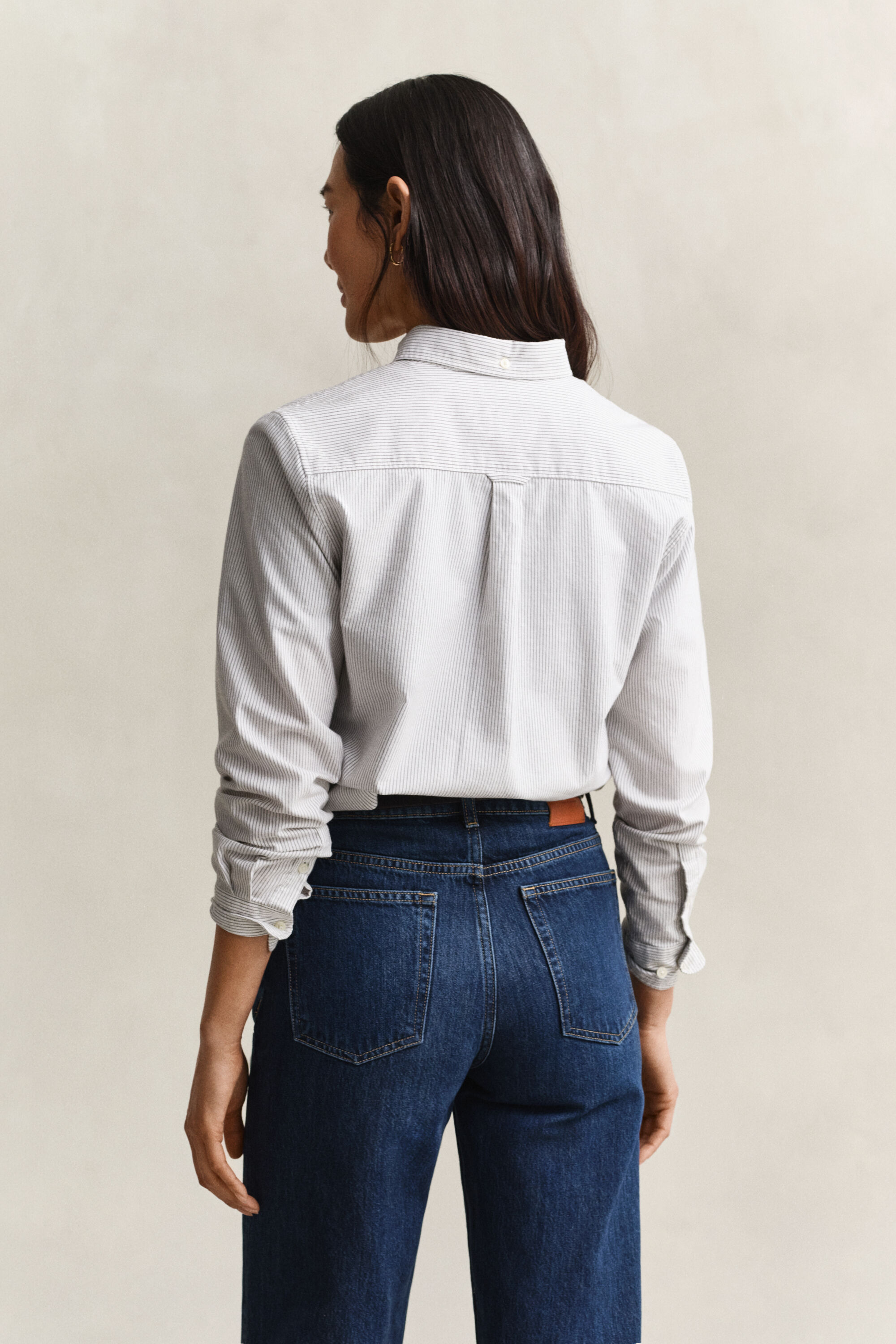 Chemise en coton Oxford classique à rayures