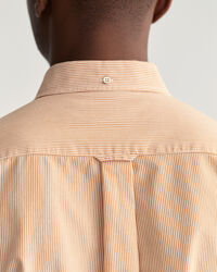 Chemise regular fit en popeline de coton à rayures banquier