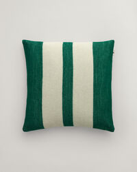 Housse de coussin en laine rayée