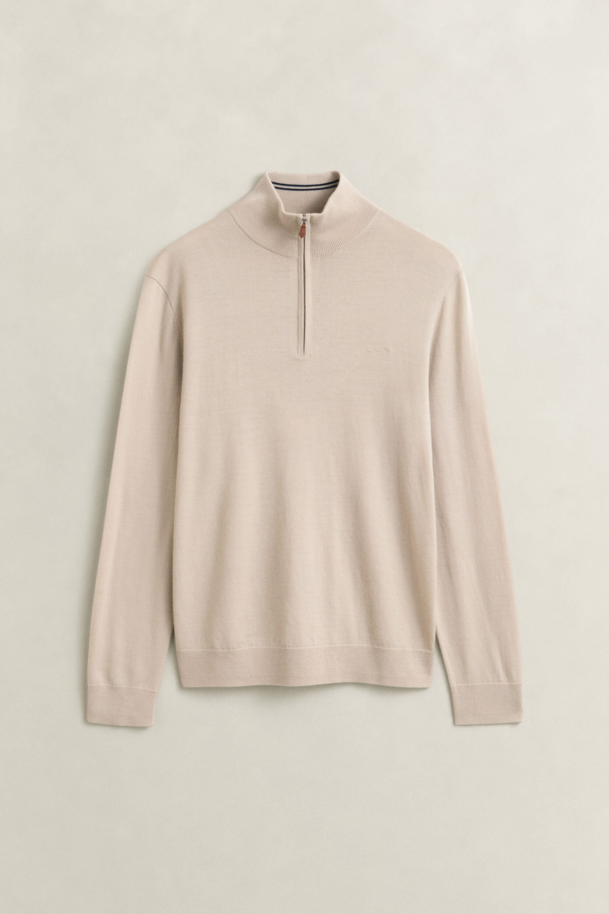 Pull à demi-zip en laine mérinos