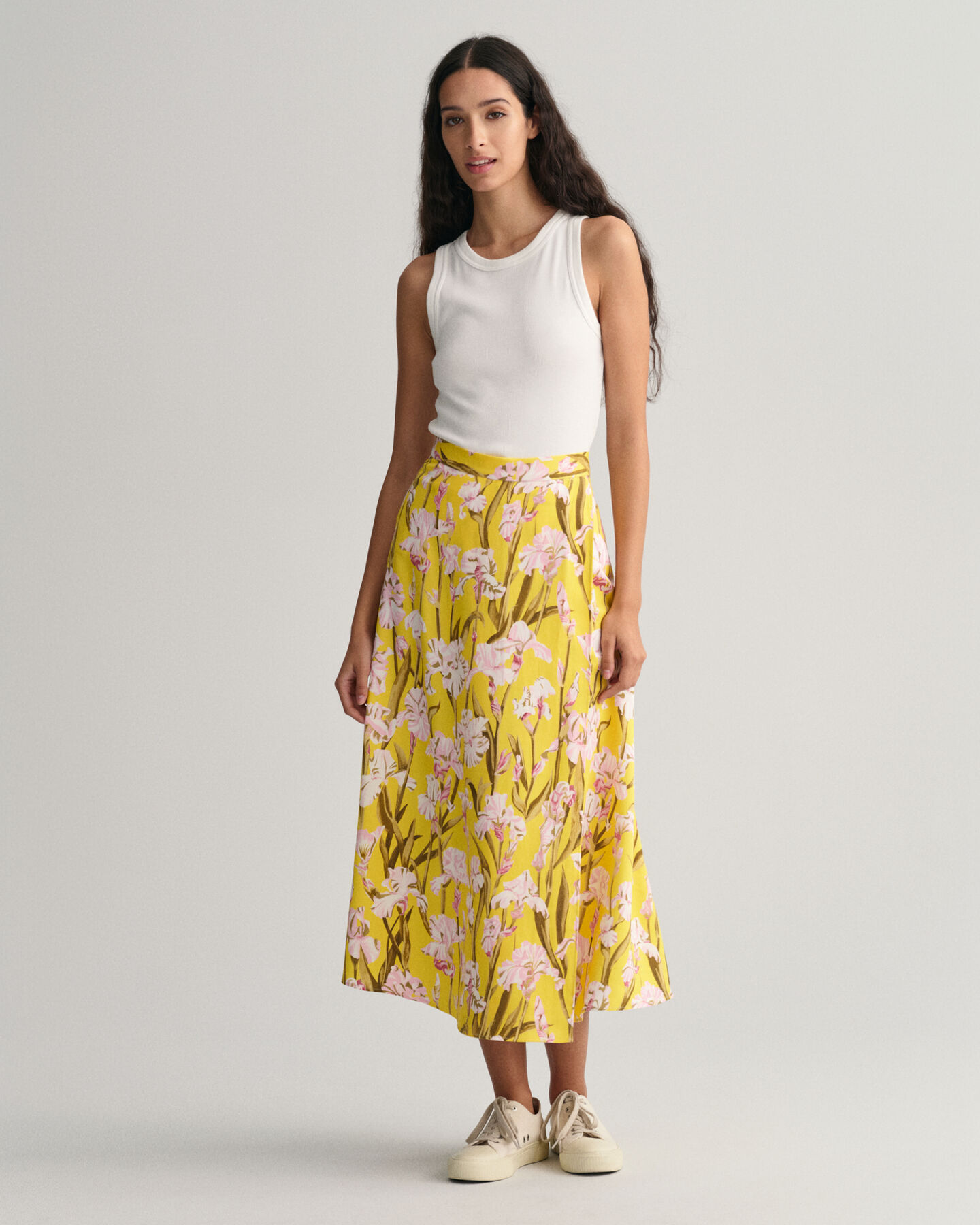 Jupe portefeuille &agrave; imprim&eacute; Iris