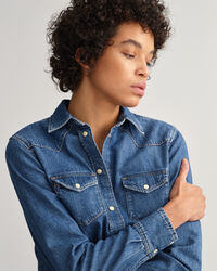 Chemise regular fit en denim
