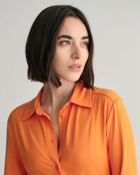 Robe-chemise slim fit en jersey