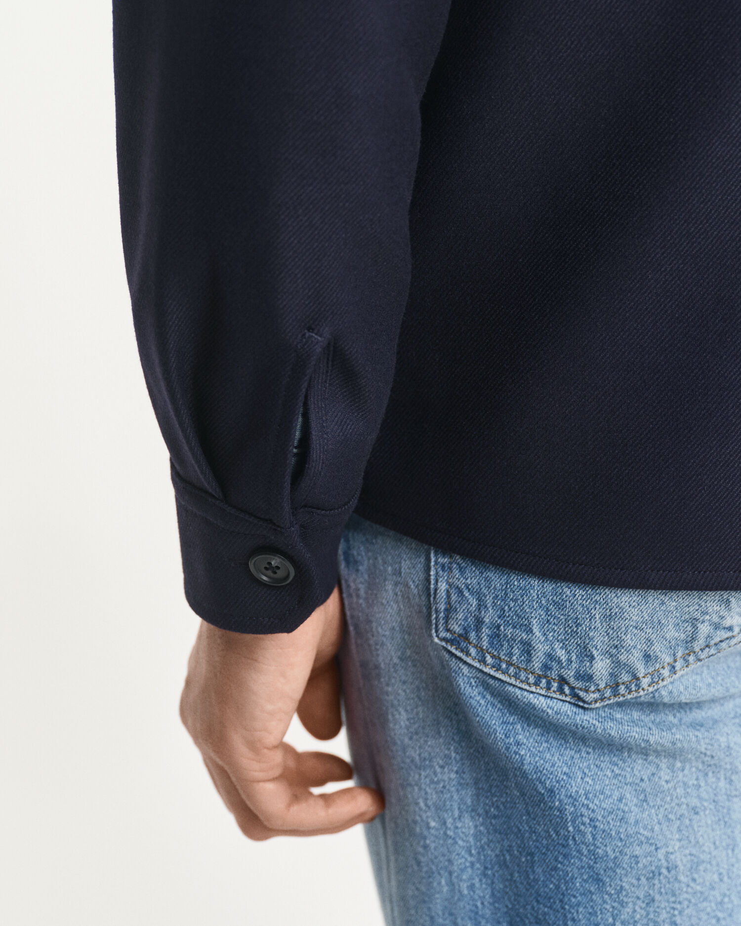 Surchemise coupe regular en laine mélangée