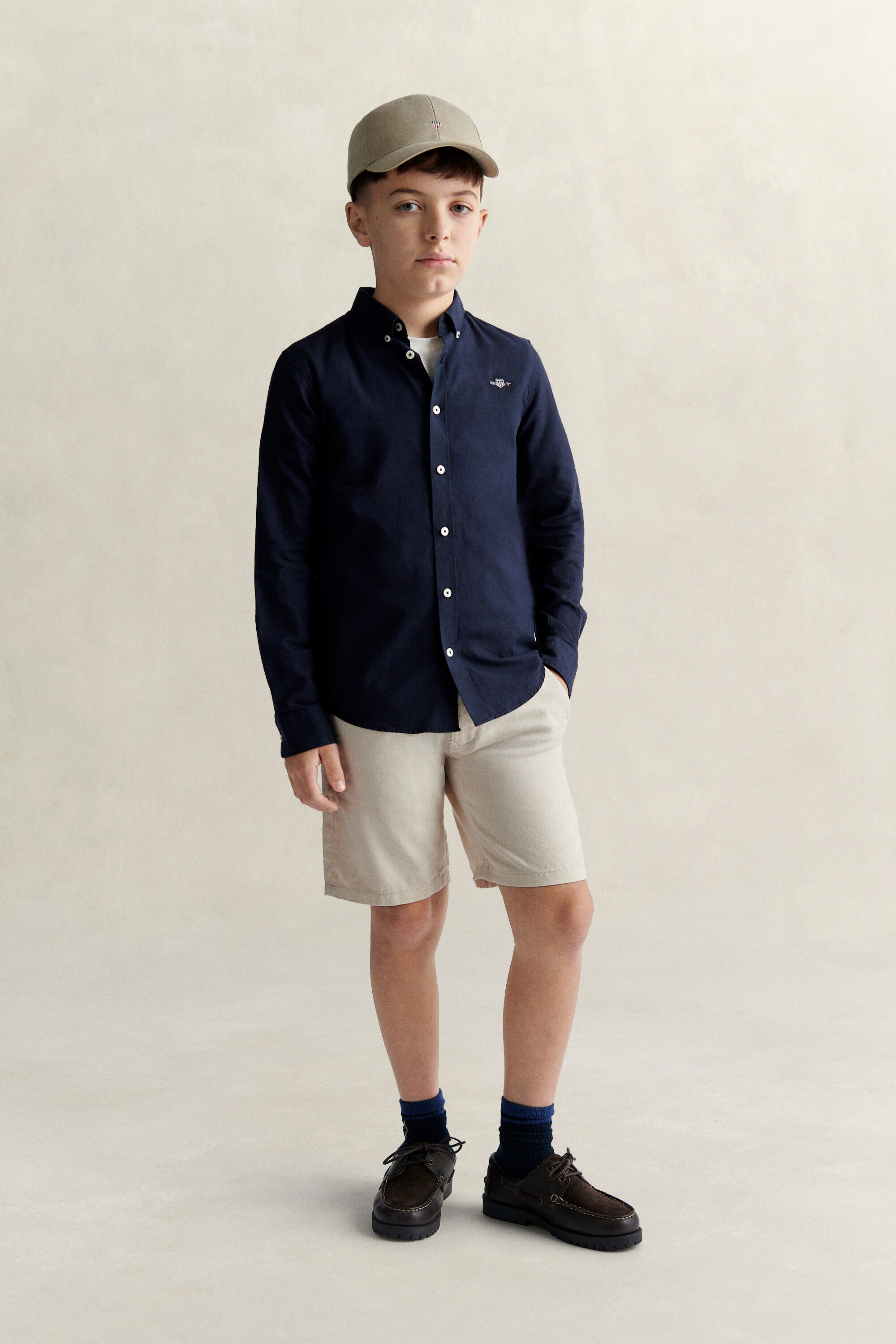 Chemise en coton Oxford Shield Ado Garçon