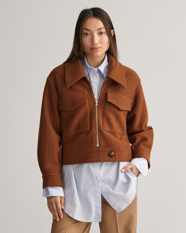 Veste zipp&eacute;e Boucl&eacute;