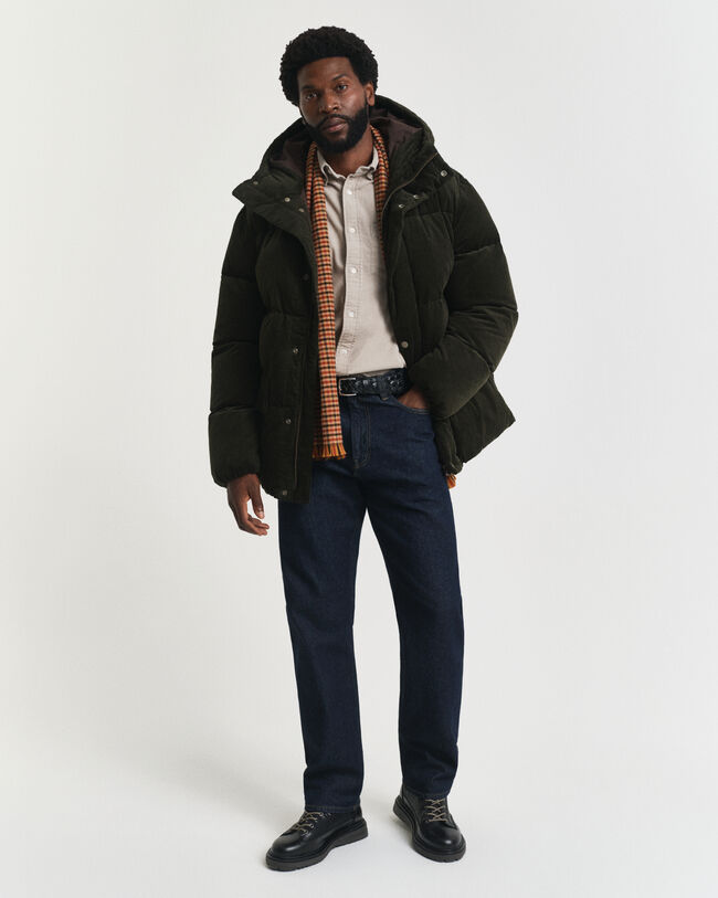 Chemise coupe regular en velours côtelé