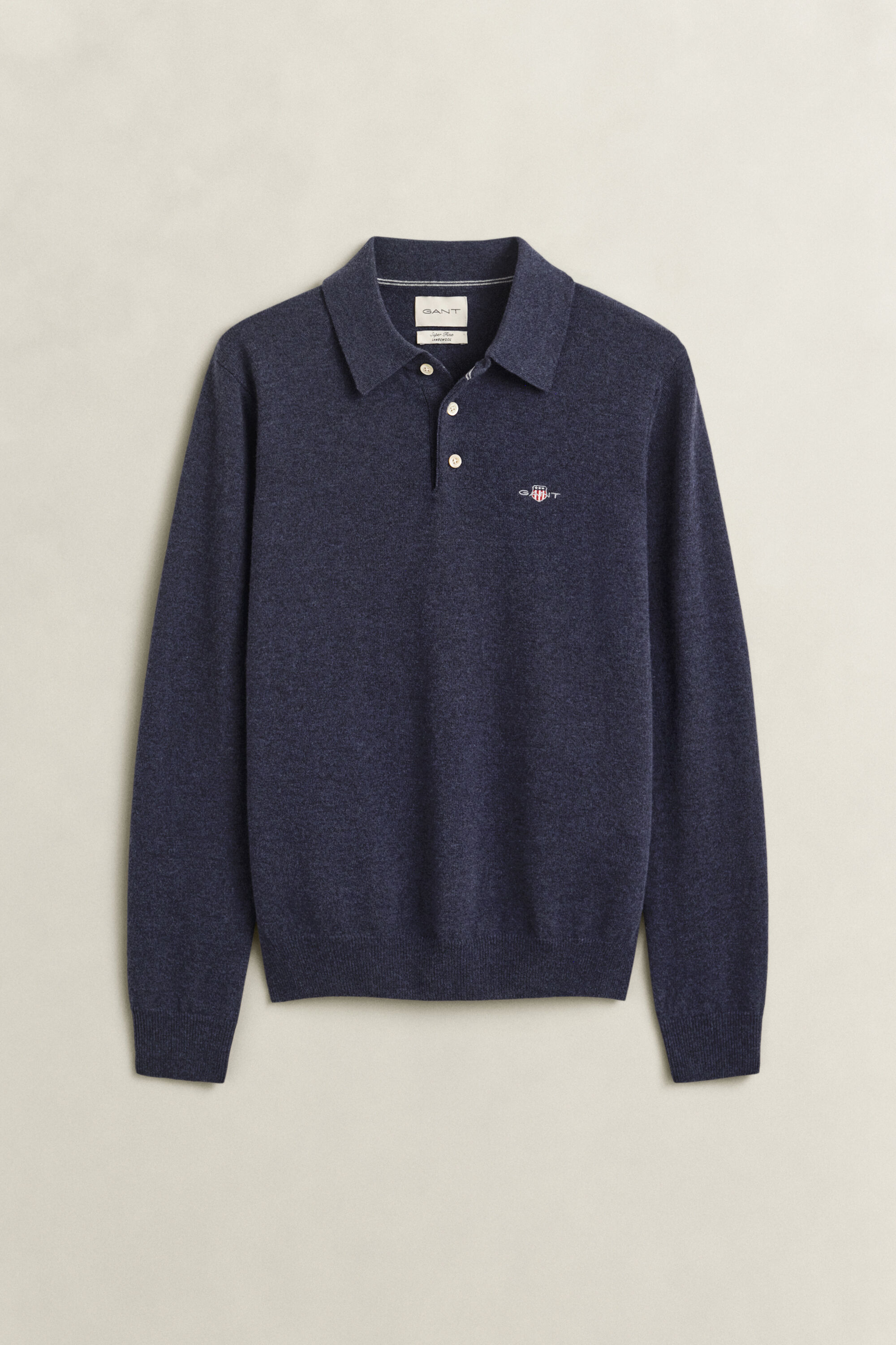 Pull polo en laine d'agneau ultrafine