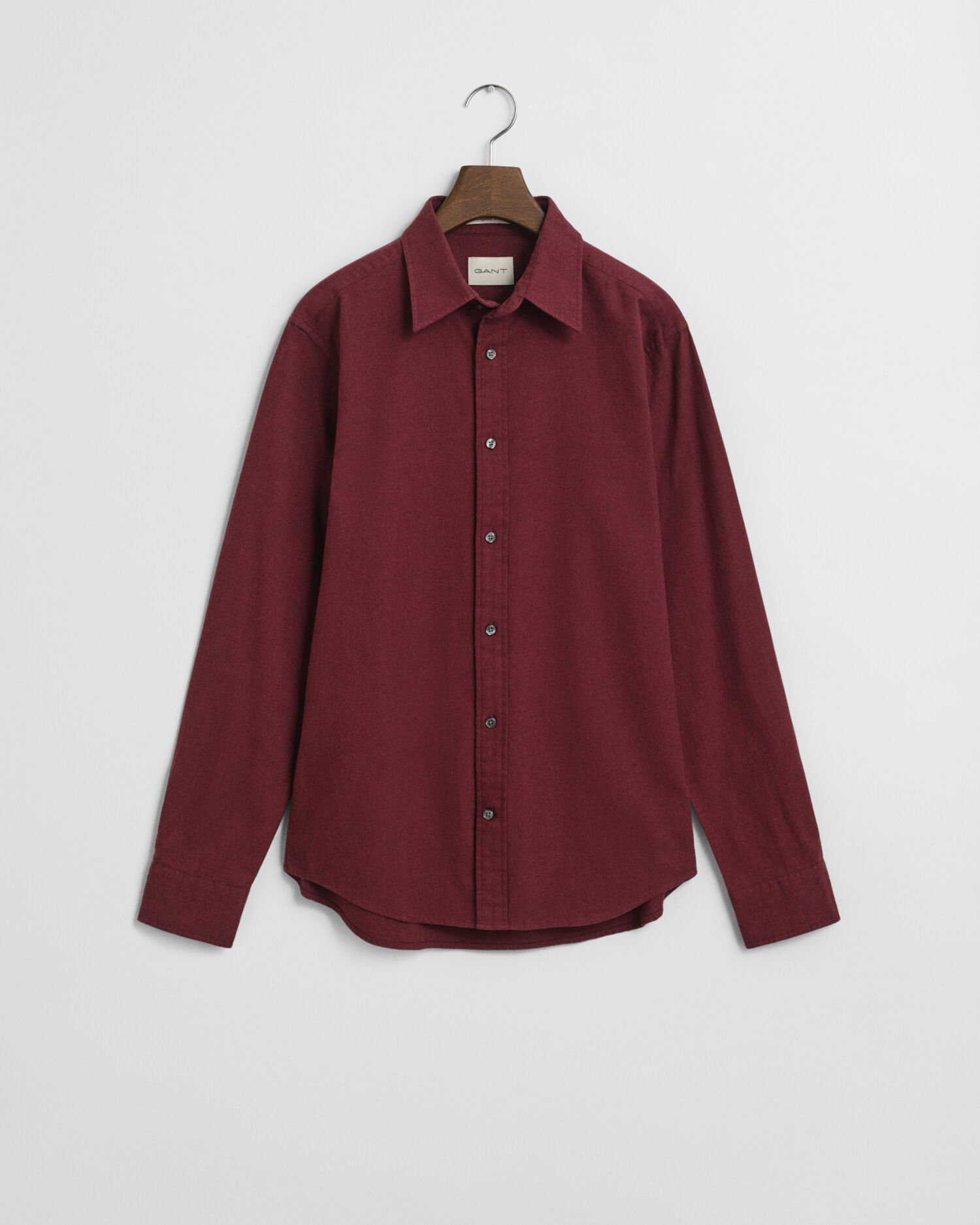 Chemise coupe regular en flanelle chinée