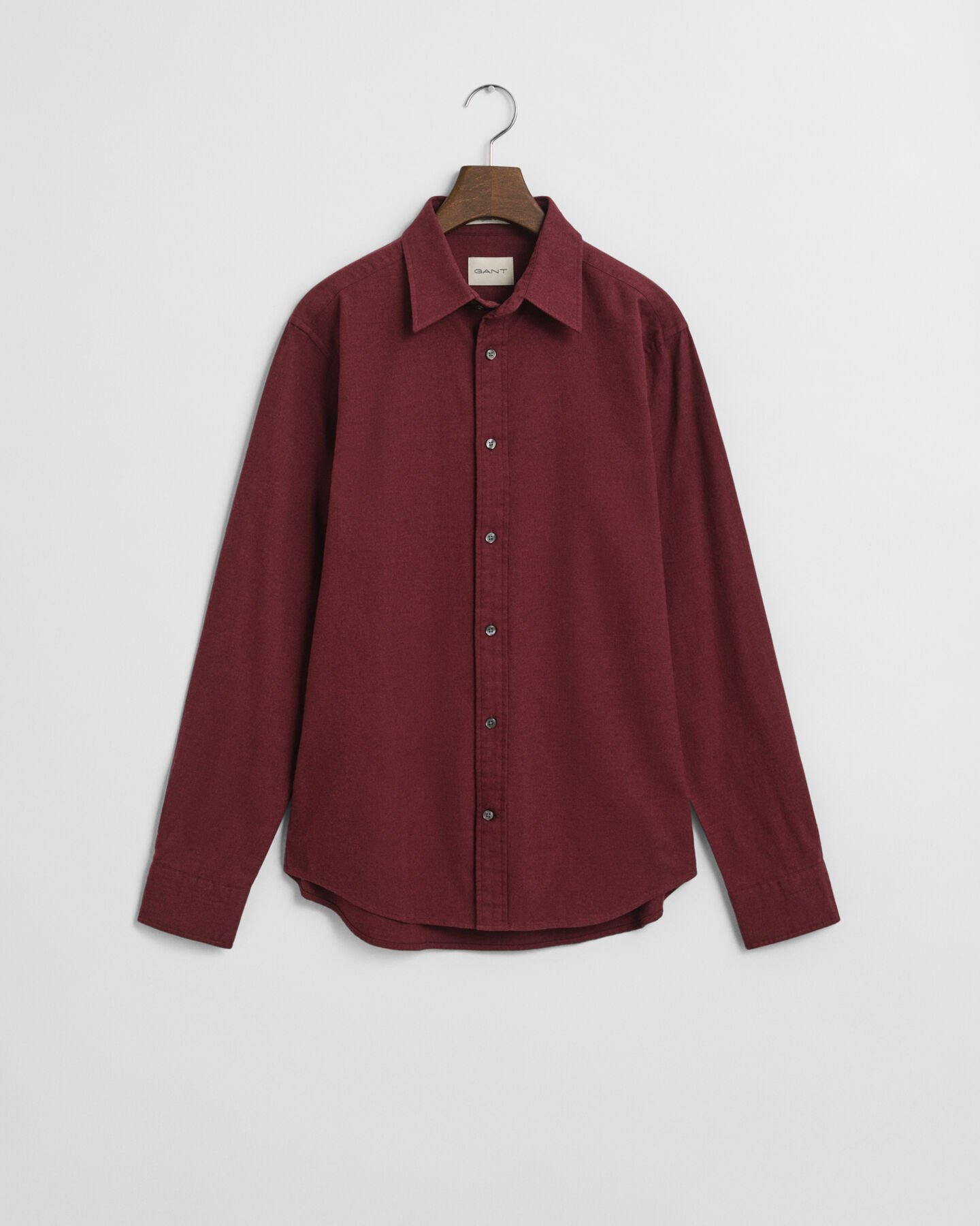 Chemise coupe regular en flanelle chinée