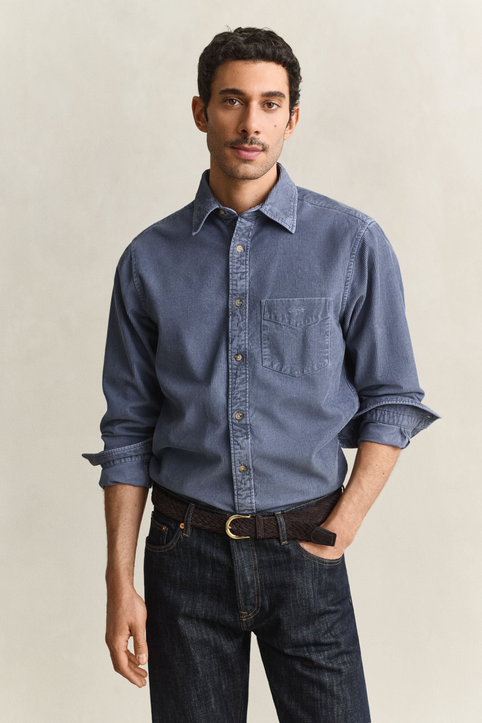 Chemise en velours côtelé