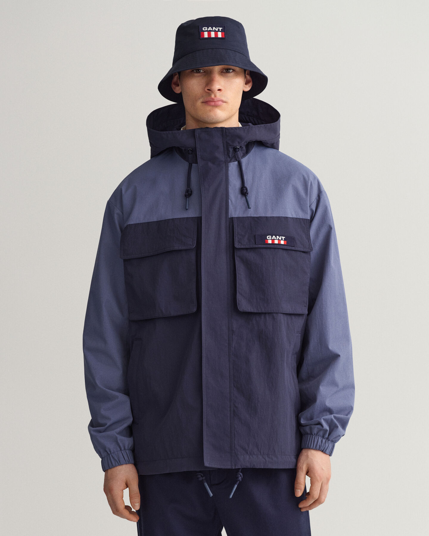 Veste à capuche en colour-block