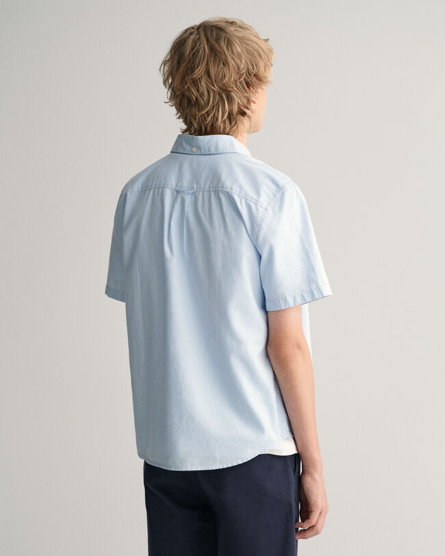 Chemise en coton Oxford &agrave; manches courtes Teens