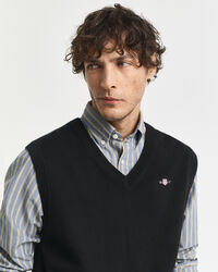 Pull sans manches en coton classique