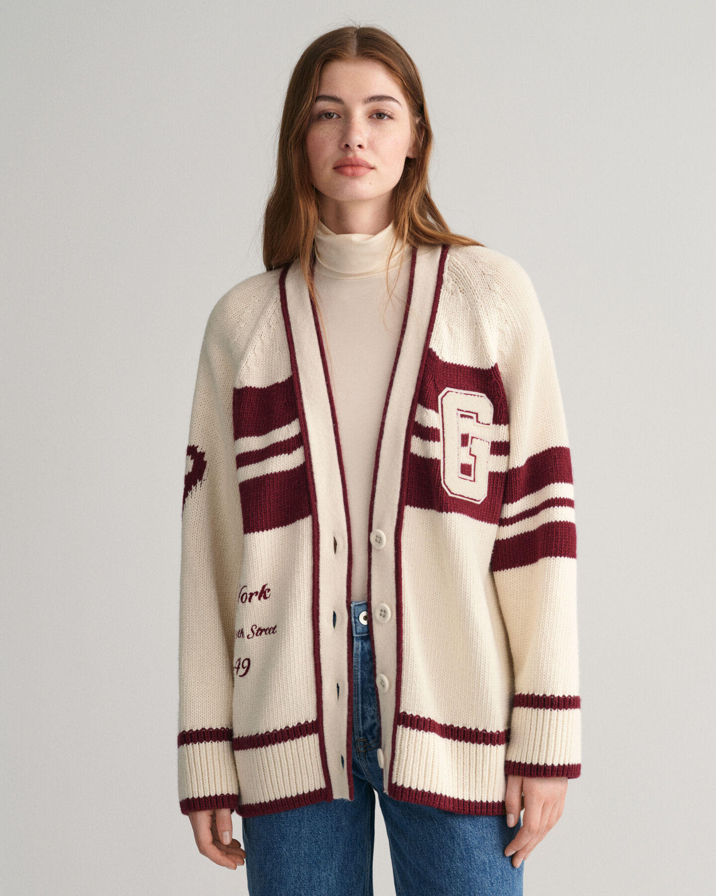Cardigan col V GANT Varsity