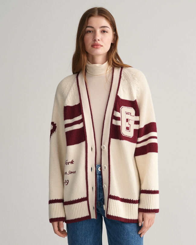Cardigan col V GANT Varsity