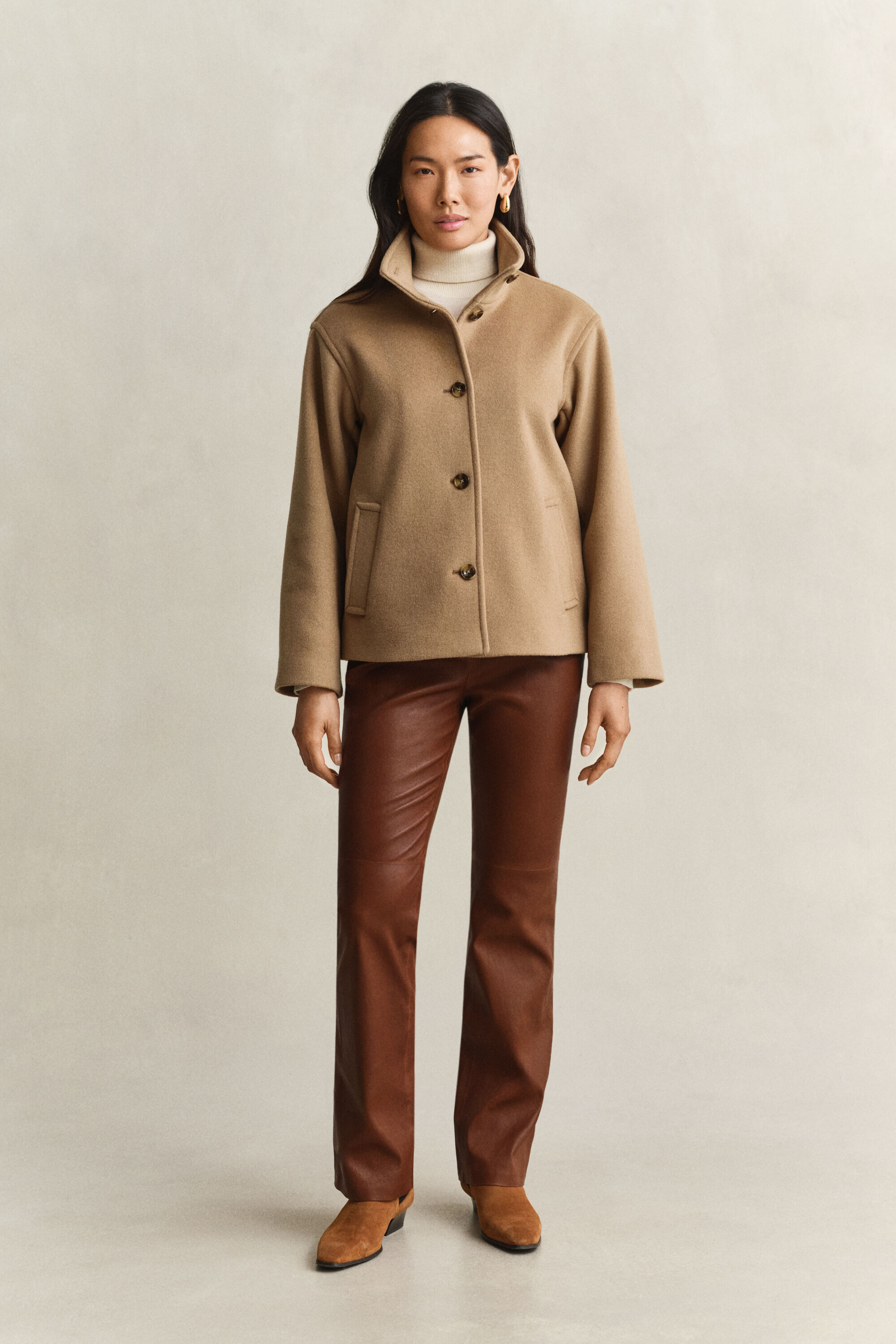 Veste en laine mélangée