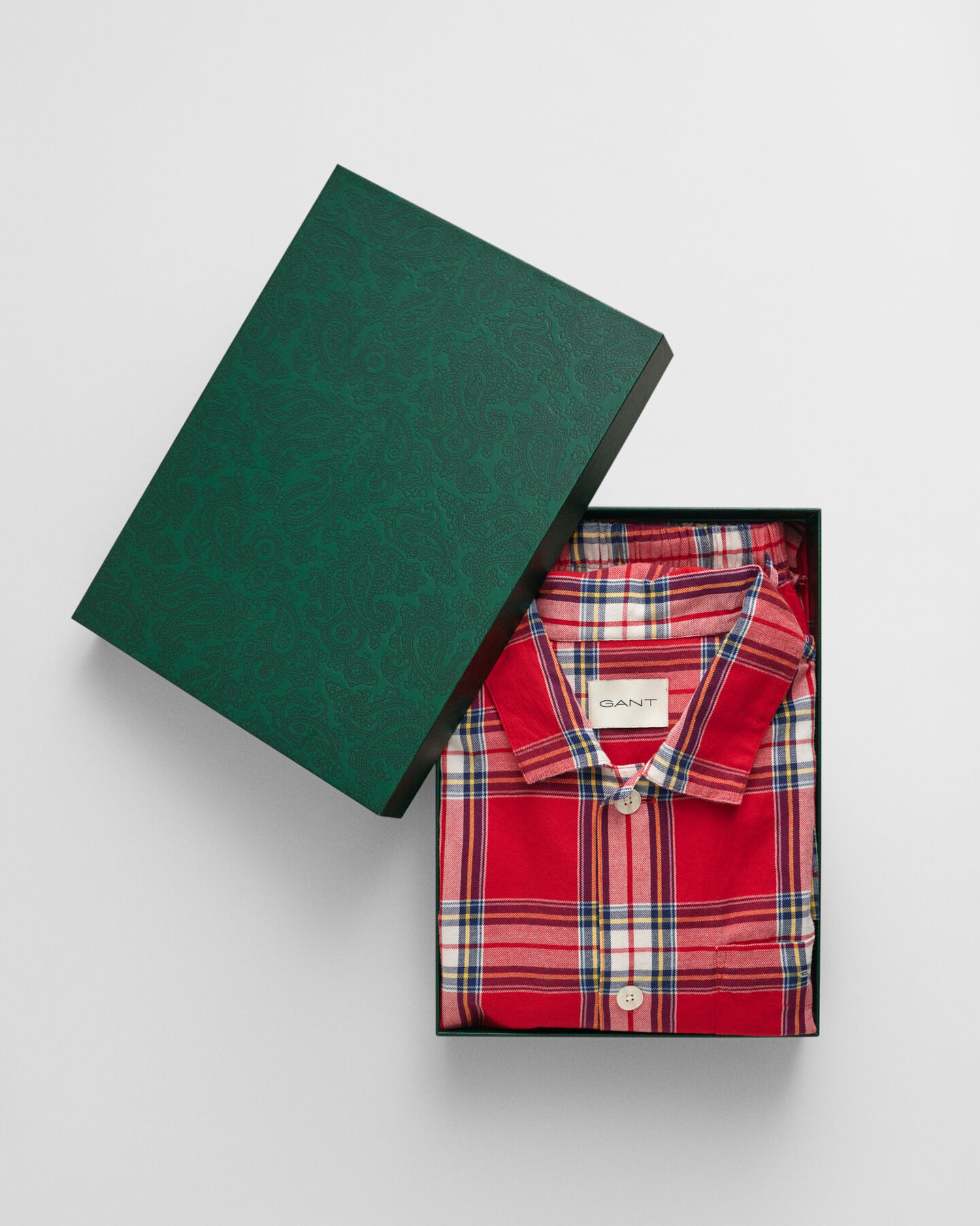 Coffret cadeau pyjama en flanelle avec chemise et pantalon