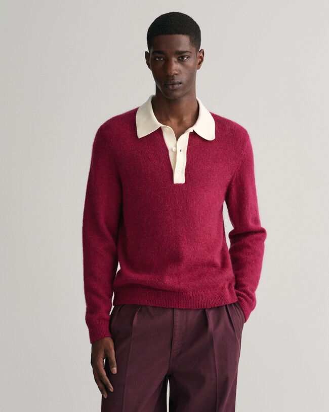 Rugger en coton et mohair