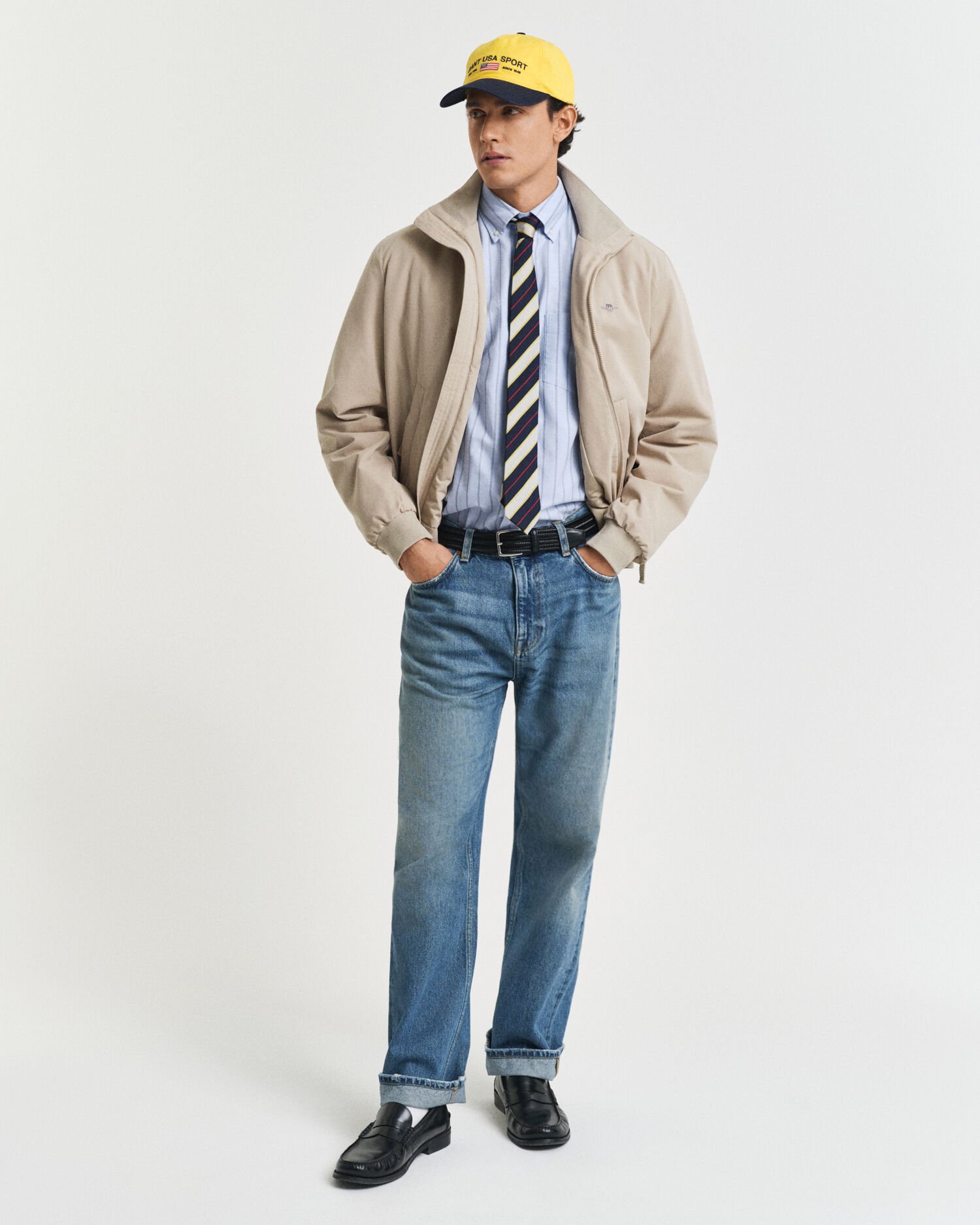 Chemise coupe regular en coton Oxford classique à rayures