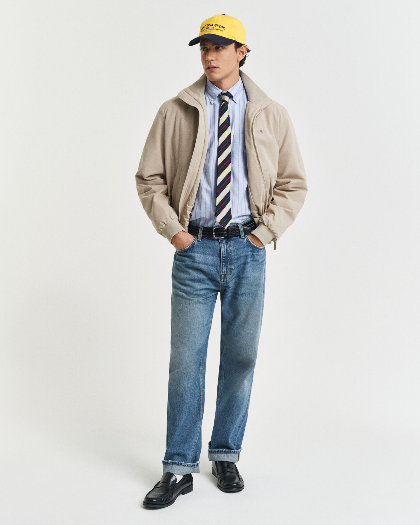 Chemise coupe regular en coton Oxford classique à rayures