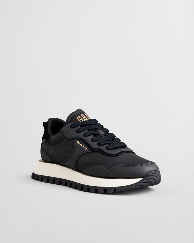 Baskets en daim et satin Caffay