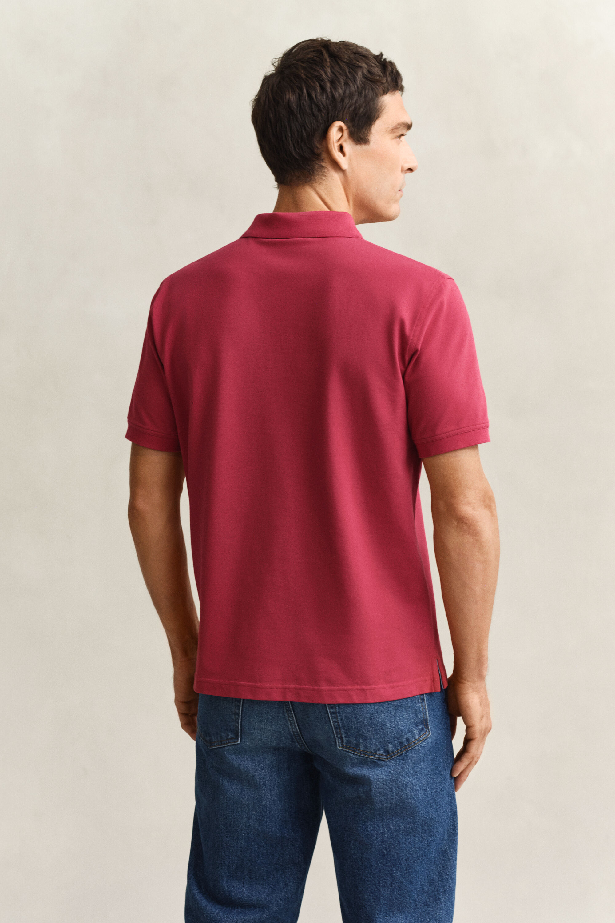 Polo en coton piqué contrastant