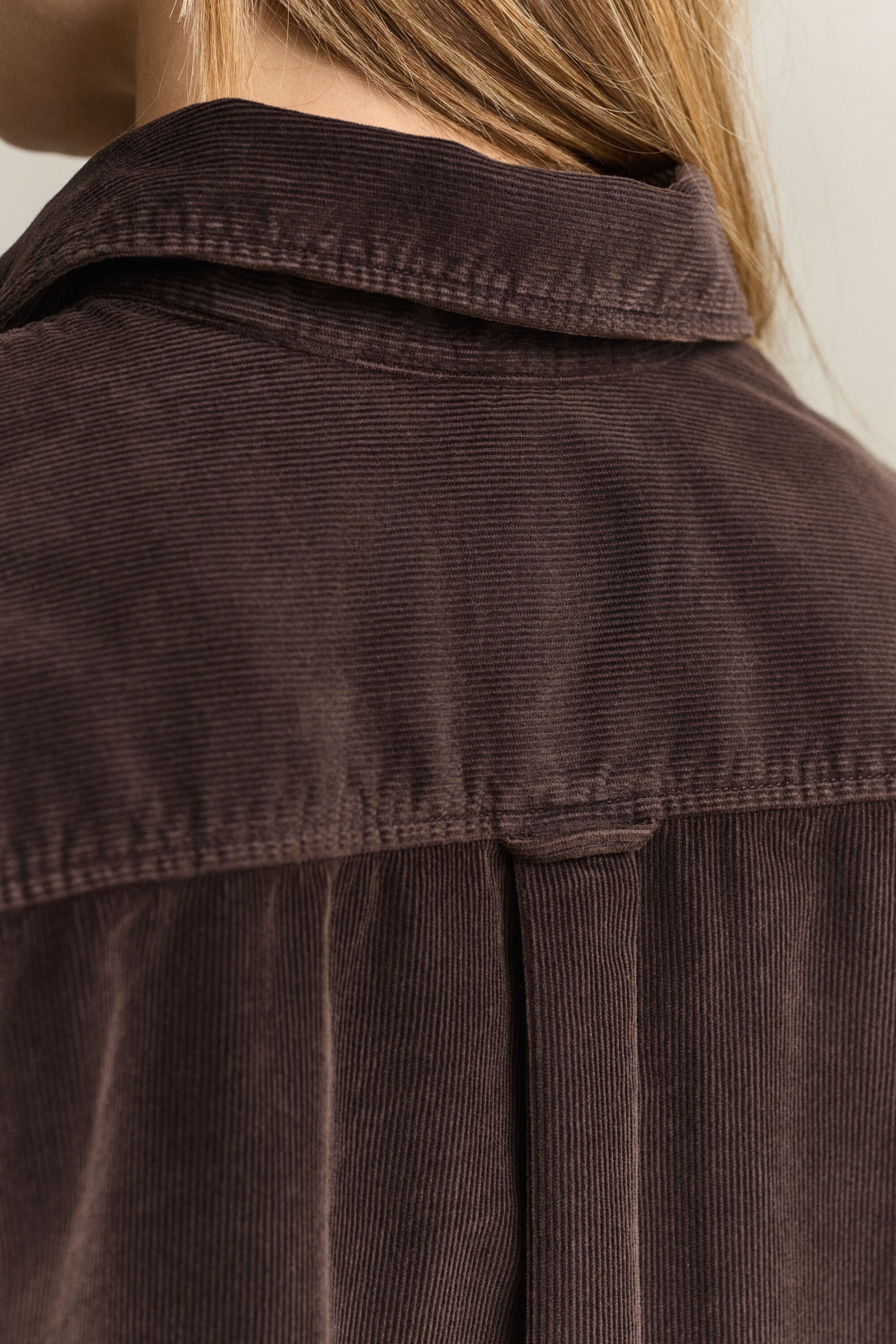 Chemise décontractée en velours côtelé