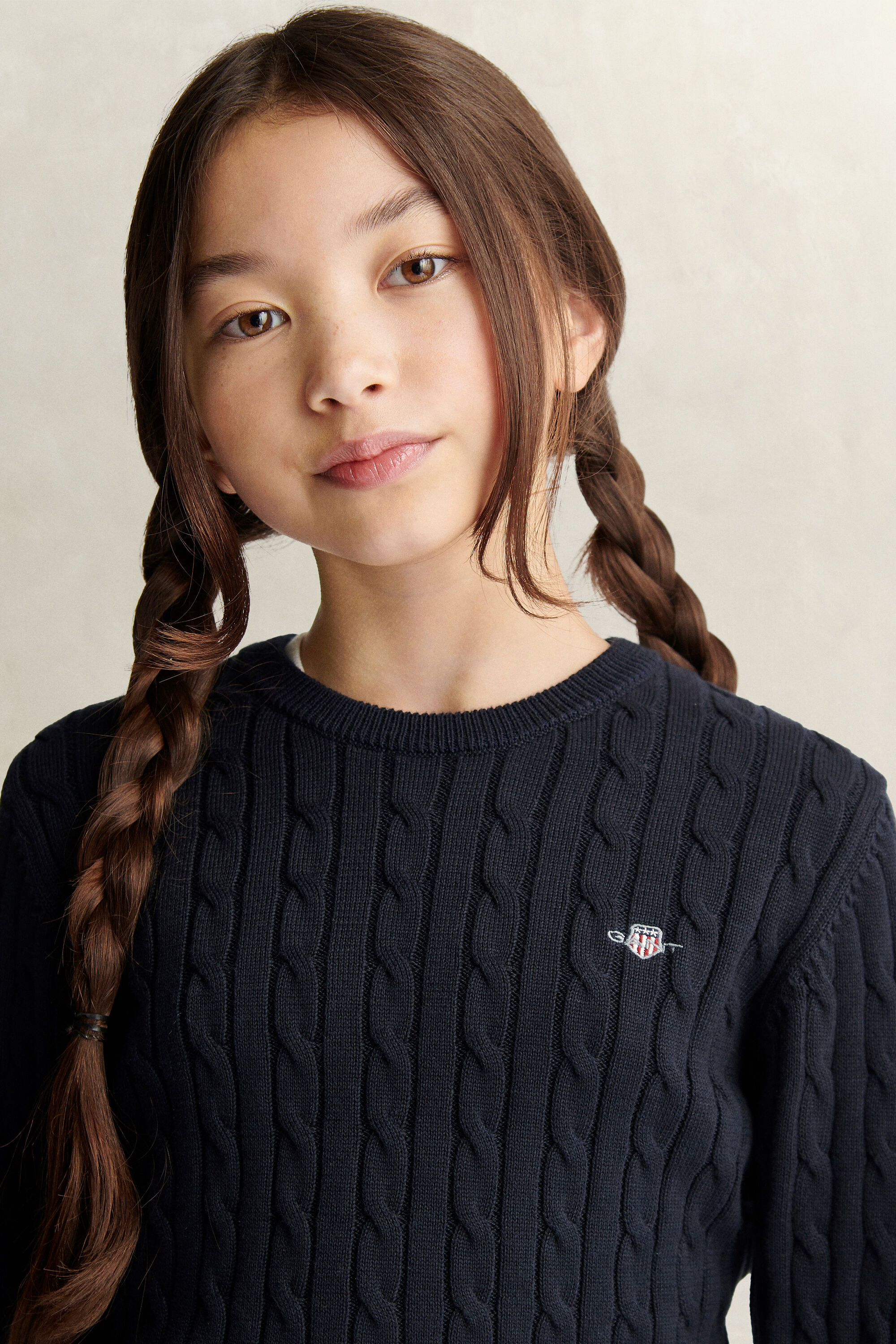 Pull en maille torsadée Ado Fille