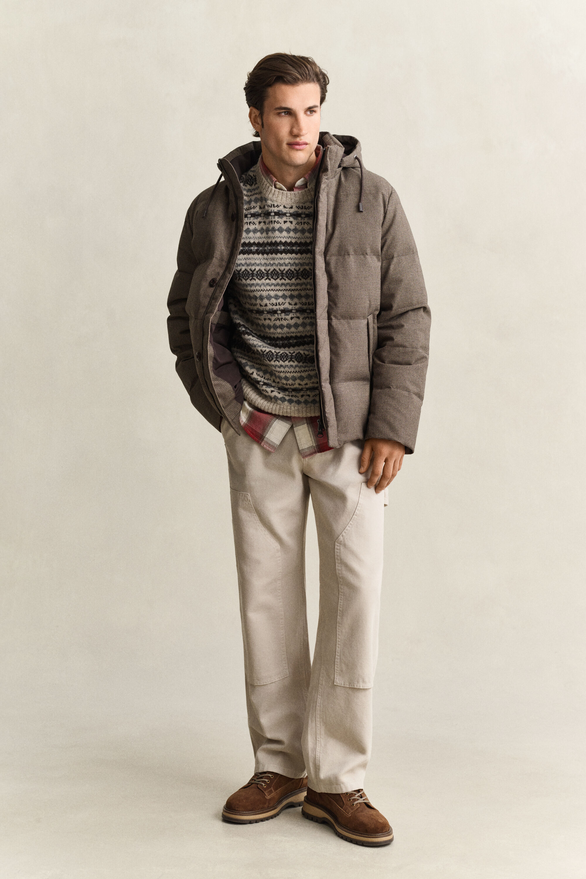 Veste matelassée en flanelle