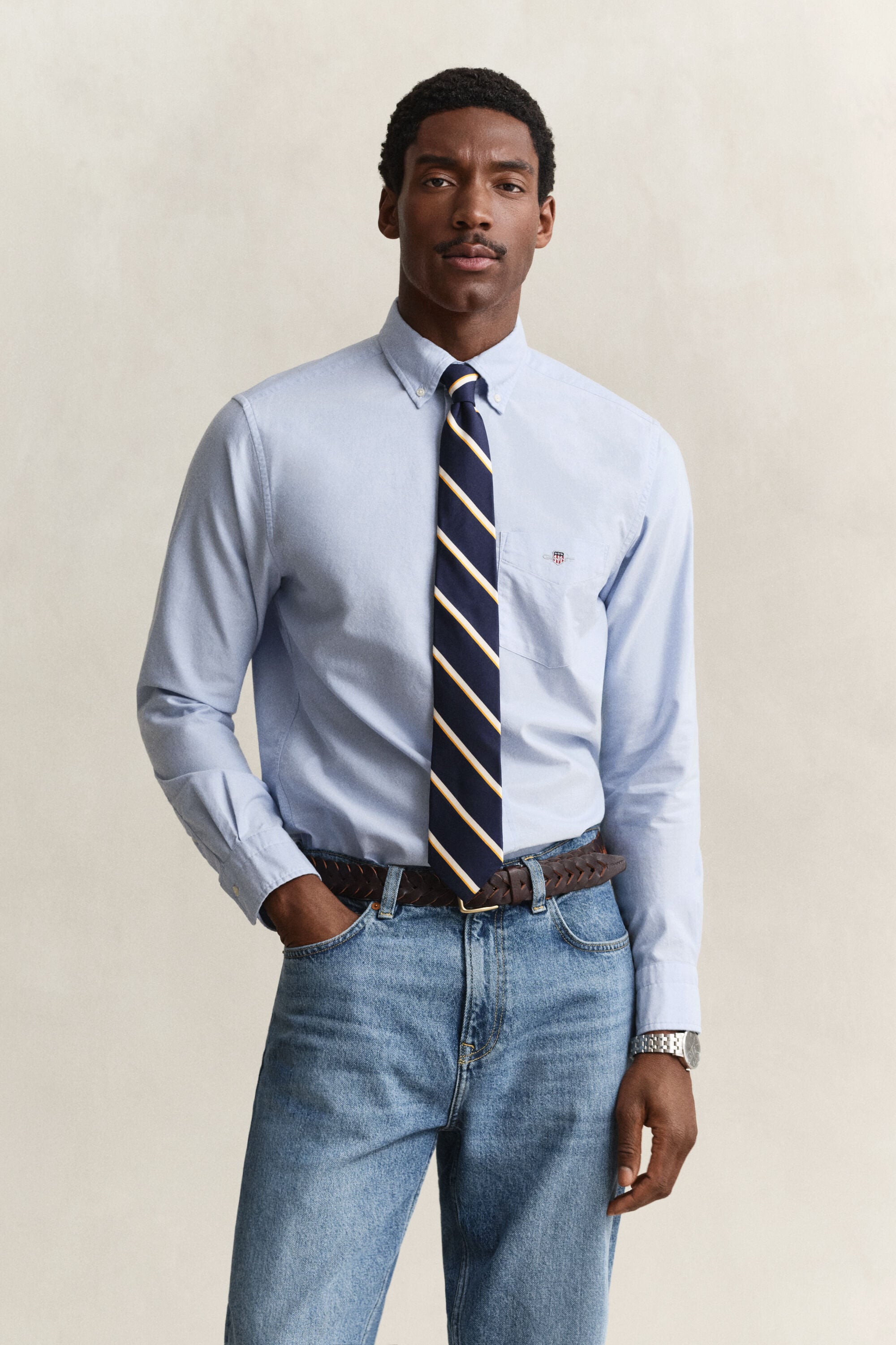 Chemise regular en coton Oxford classique